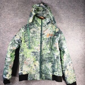 Noxious Camo Hooded Puffer Jacket Men's Size L Realtree Style Mossy Oak